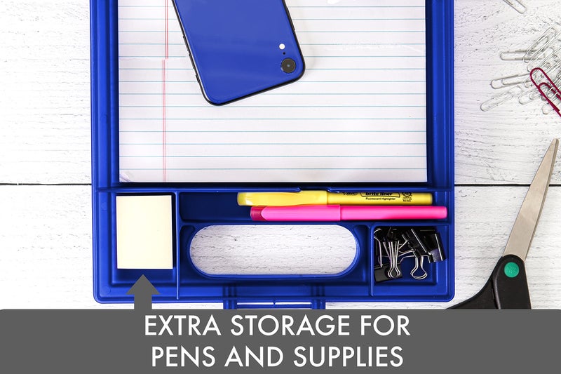 Dexas Clipcase Storage Clipboard with Handle, Blue - Image 4